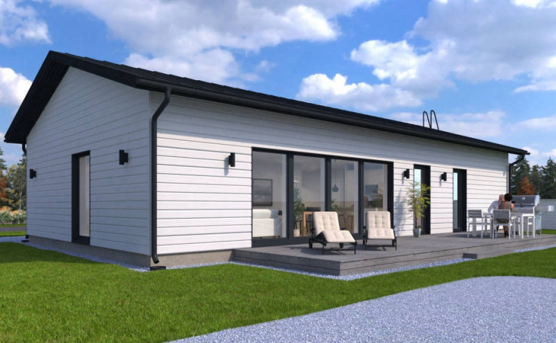 3D mallinnus omakotitalo